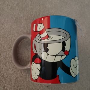 Cuphead and Mugman talking Coffee mug